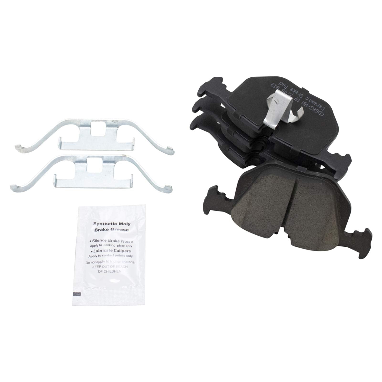 Trq Rear Brake Pad & Rotor Kit Brake Pads Brake Rotor Ceramic Compatible With 2003-2005 Land Rover Range Rover