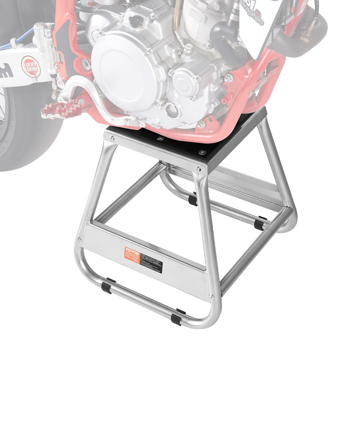 VEVOR Dirt Bike Stand, 1100 lbs Load Capacity Dirtbike Pit Stand, Universal Non-Slip Off-Road Steel Heavy Duty Dirtbike Maintena