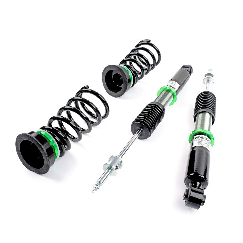 Rev9 Hyper-Street ONE Coilover Lowering Kit, Adjustable, Compatible with Ford Focus FWD 2012-18, Metallic Finish