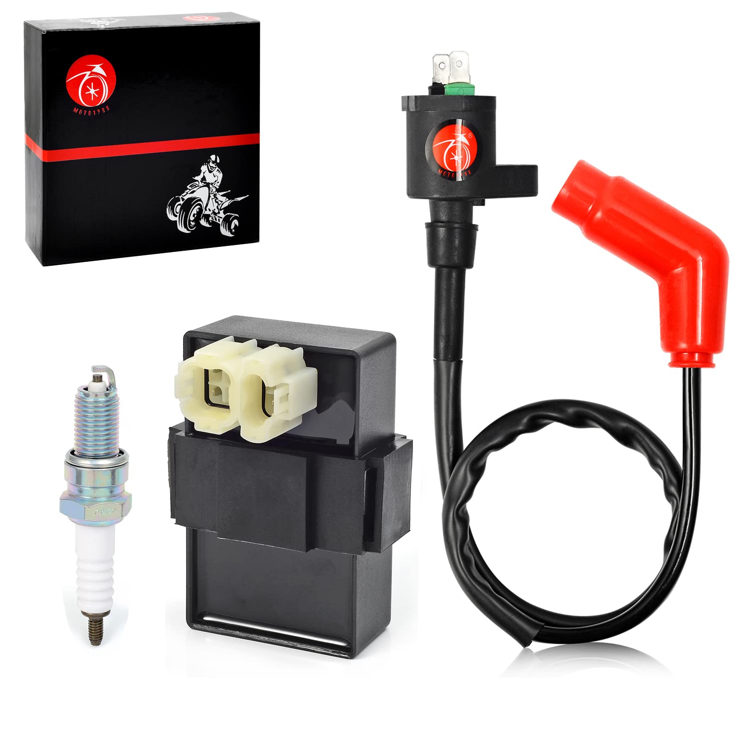 Igniter Cdi And Ignition Coil Kit For Honda 2002-2020 Recon 250 Trx250Te Trx250Tm Trx250X 2001-2008 Trx250Ex 30410-Hn6-000