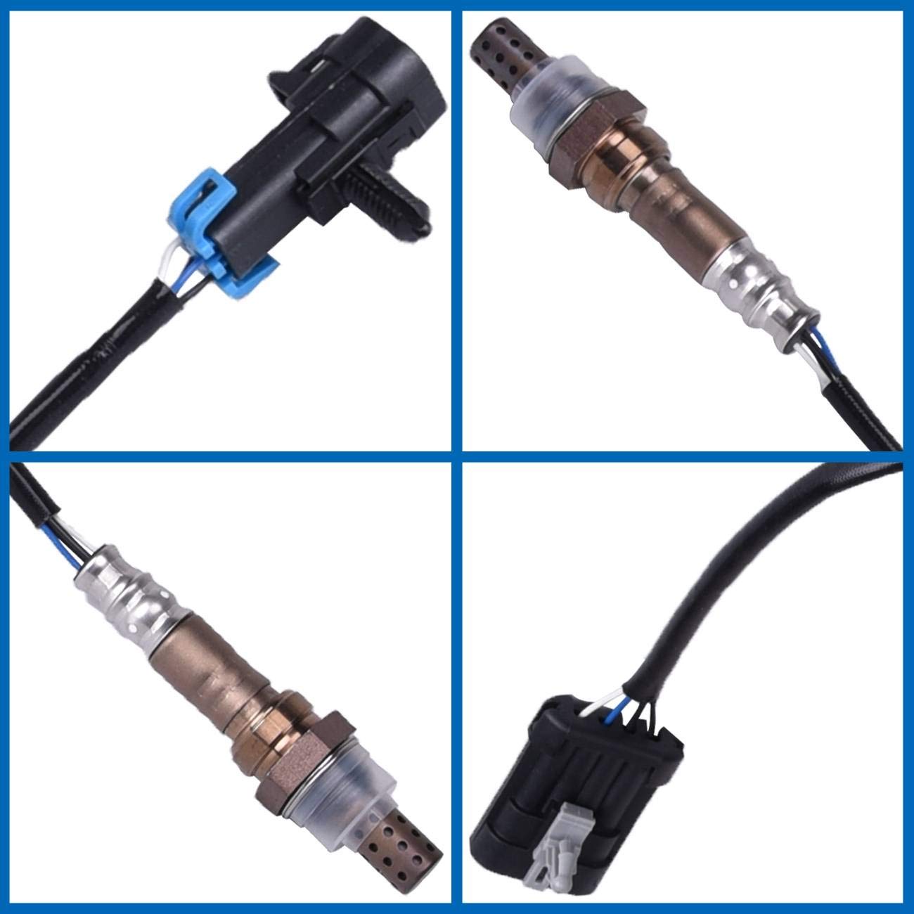 Bapmic Upstream Downstream Oxygen O2 Sensor 96 97 98 Chevrolet Silverado 1500 9617178, 234-4012, SG454 SG236, 13474, 234-4018 for 17 pan Bolts 4l80e Transmission (Set of 4)