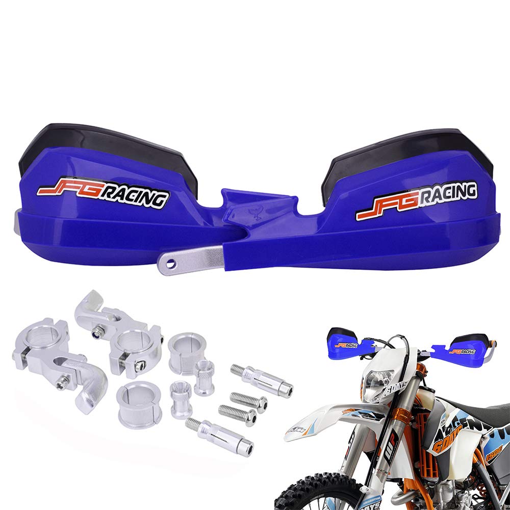 Jfg Racing Handguards Dirt Bike Hand Guards - Universal For 7/8In And 1 1/8In Handlebar - For Dirt Bike For Motocross Enduro Supermoto(Blue)