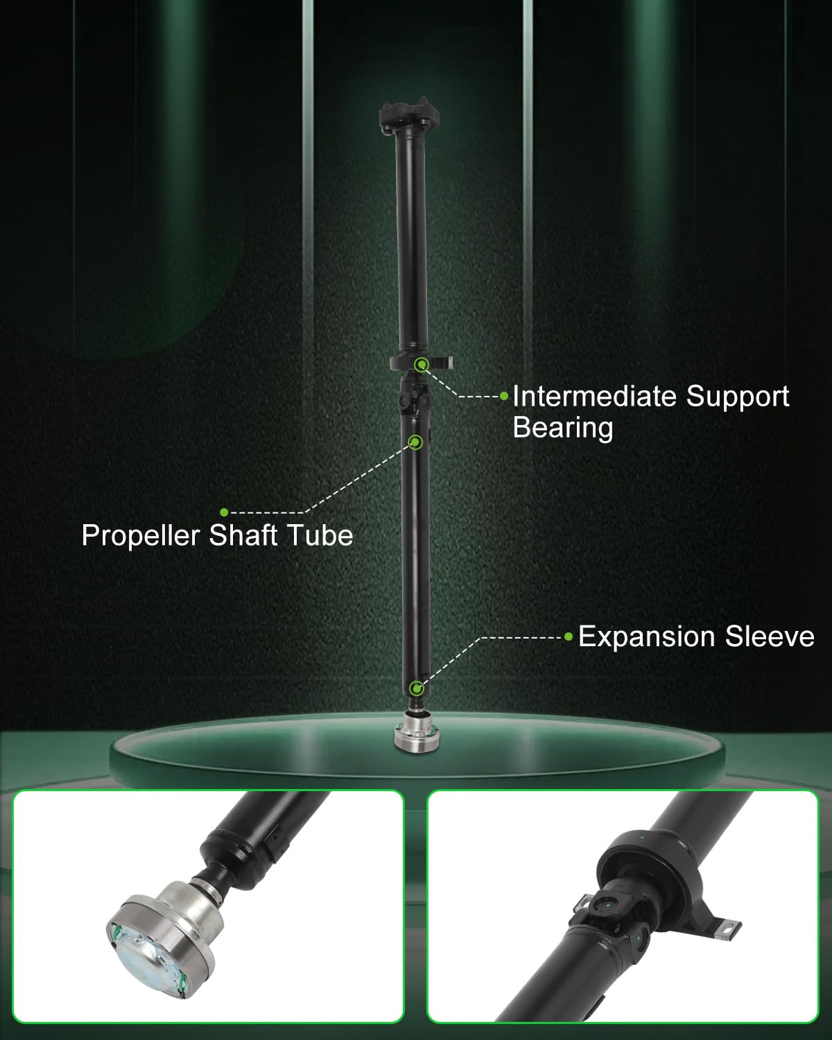 Scitoo?54''?Steel Rear Driveshaft Assembly Drive Shaft Prop Shaft Compatible For Bmw 330Ci 2001-2003,For Bmw 330I 2001-2003,Oe#