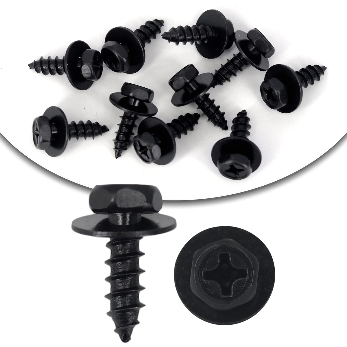 Gistilli 10Pcs Front Fender Liner Bolts Bumper Cover Splash Shield Mud Guard Screws Compatible With Lexus Toyota Camry Corolla Highlander Rav4 9015960498