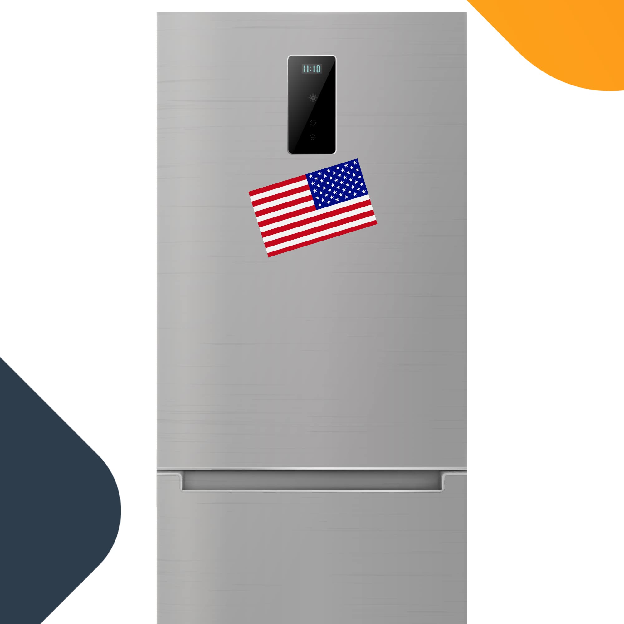 Magnet Me Up Reversed American Flag Magnet Decal, 5X8 Inches, Red White, And Blue, Heavy Duty Automotive Magnet For Cars, Trucks