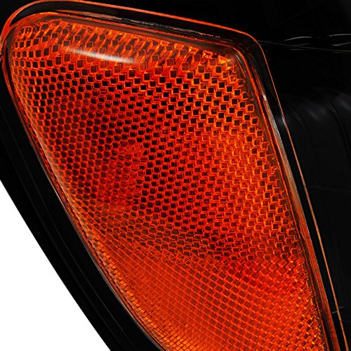 Akkon - For [Black Smoke] 2000-2004 Toyota Tundra Regular | Access Cab Headlights W/Corner Light Lh + Rh Pair