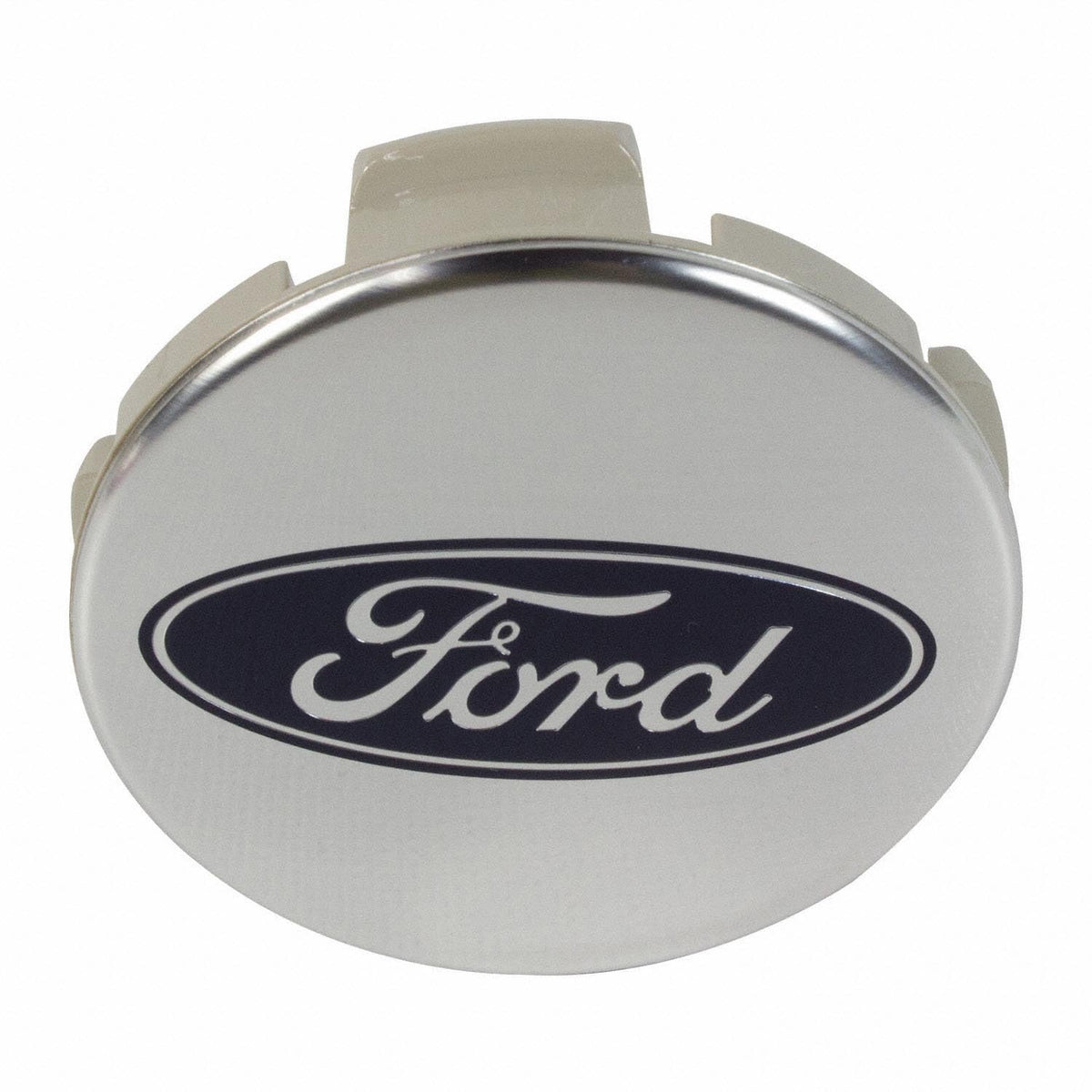 Ford 2015-2025 OEM Genuine 2.5in Diameter Chrome Center Cap with Blue Oval Ford Logo FL3Z-1130-K