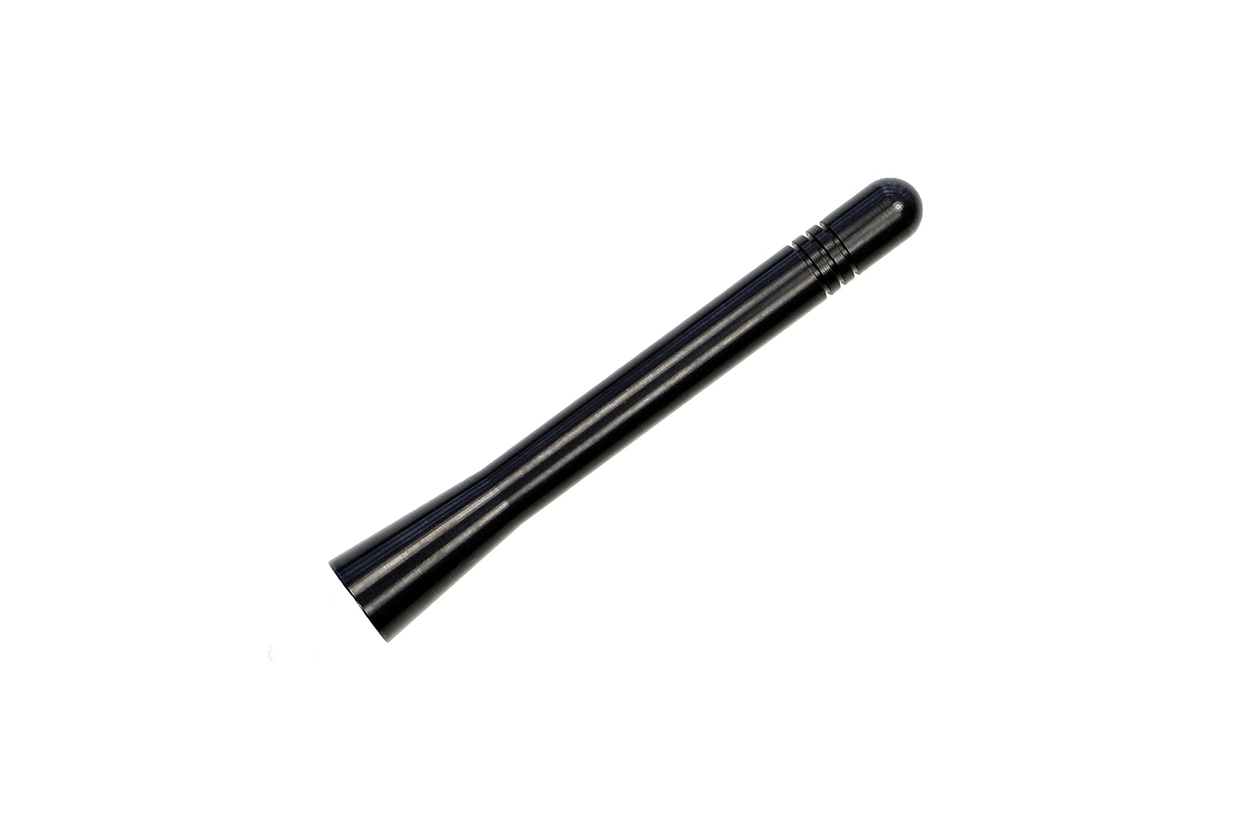AntennaMastsRus - Made in USA - 4 Inch Black Aluminum Antenna is Compatible with GMC Sierra 1500 (2006-2025)