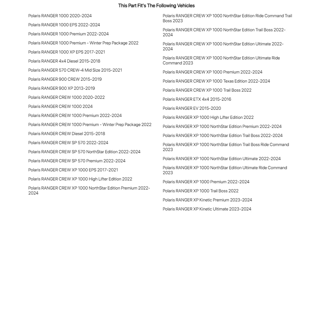 Seizmik Utv Strike Side View Mirror For Polaris Ranger 900 Xp 2013-2017