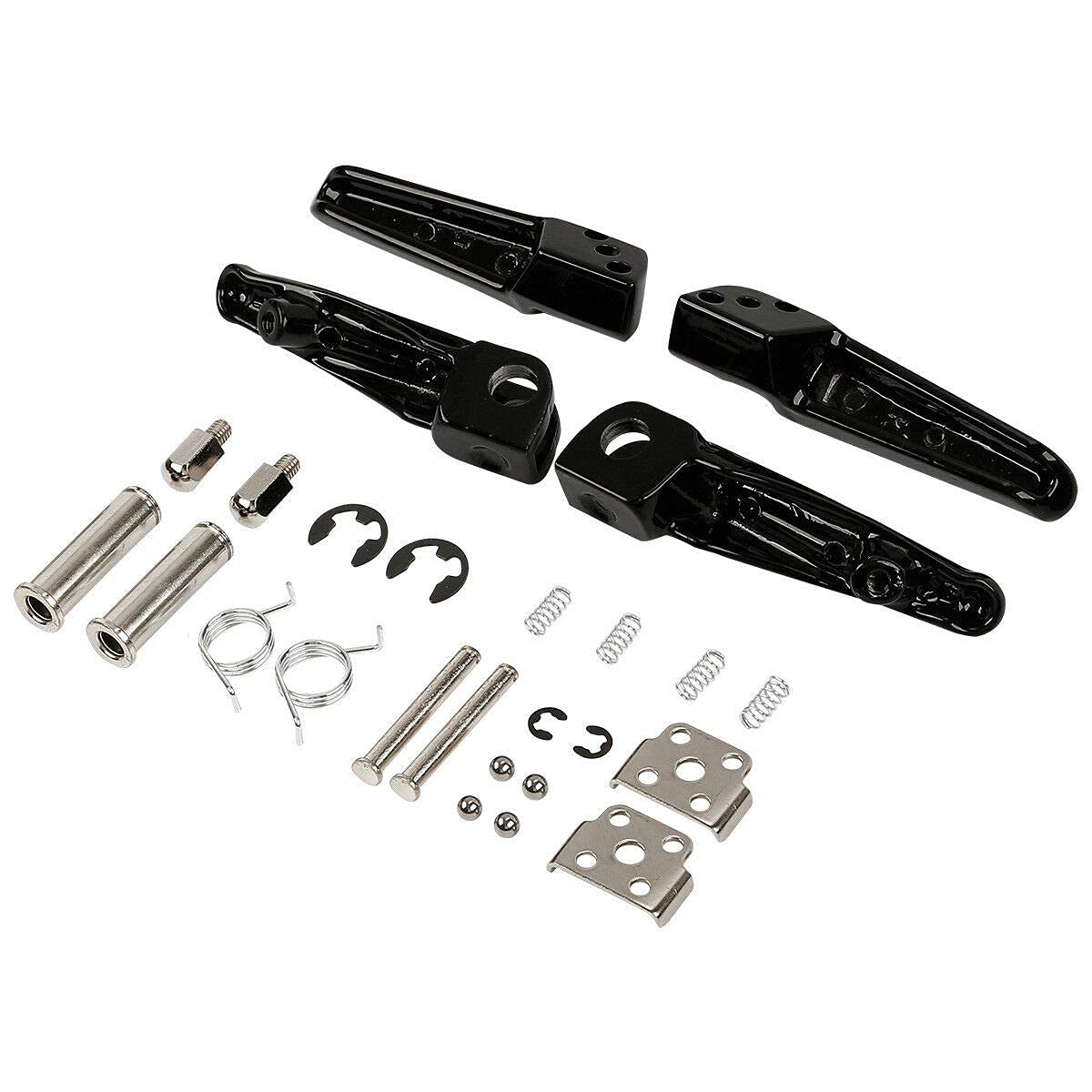 Tcmi Motorcycle Footpeg Front And Rear Footrest Foot Pegs Fits For Kawasaki Zx6R 2003-2011 Kawasaki Z750 Z1000 2007-2012, Zx14 2