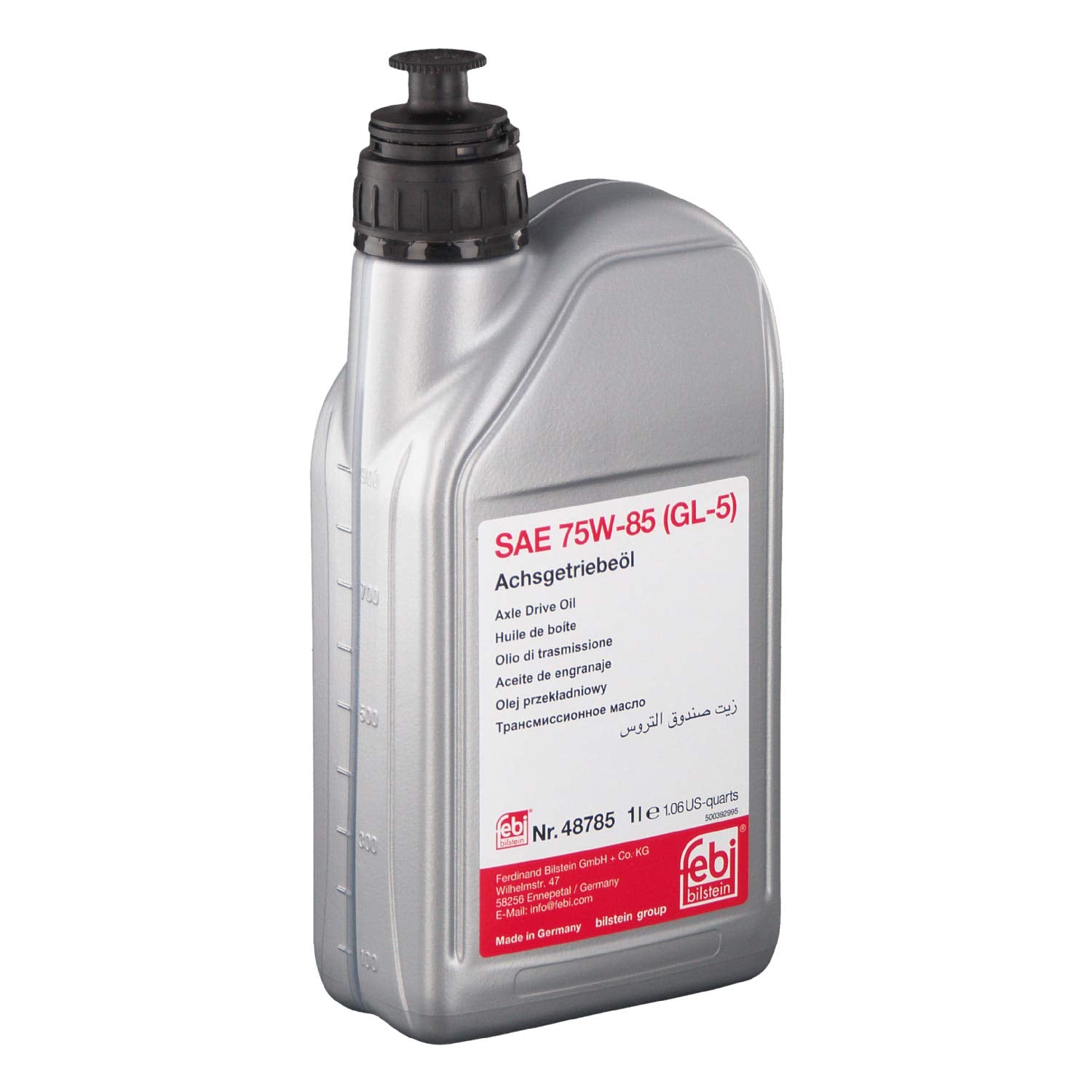 Febi Bilstein 48785 Gear Oil Sae 75W-85 (Gl-5), Pack Of One