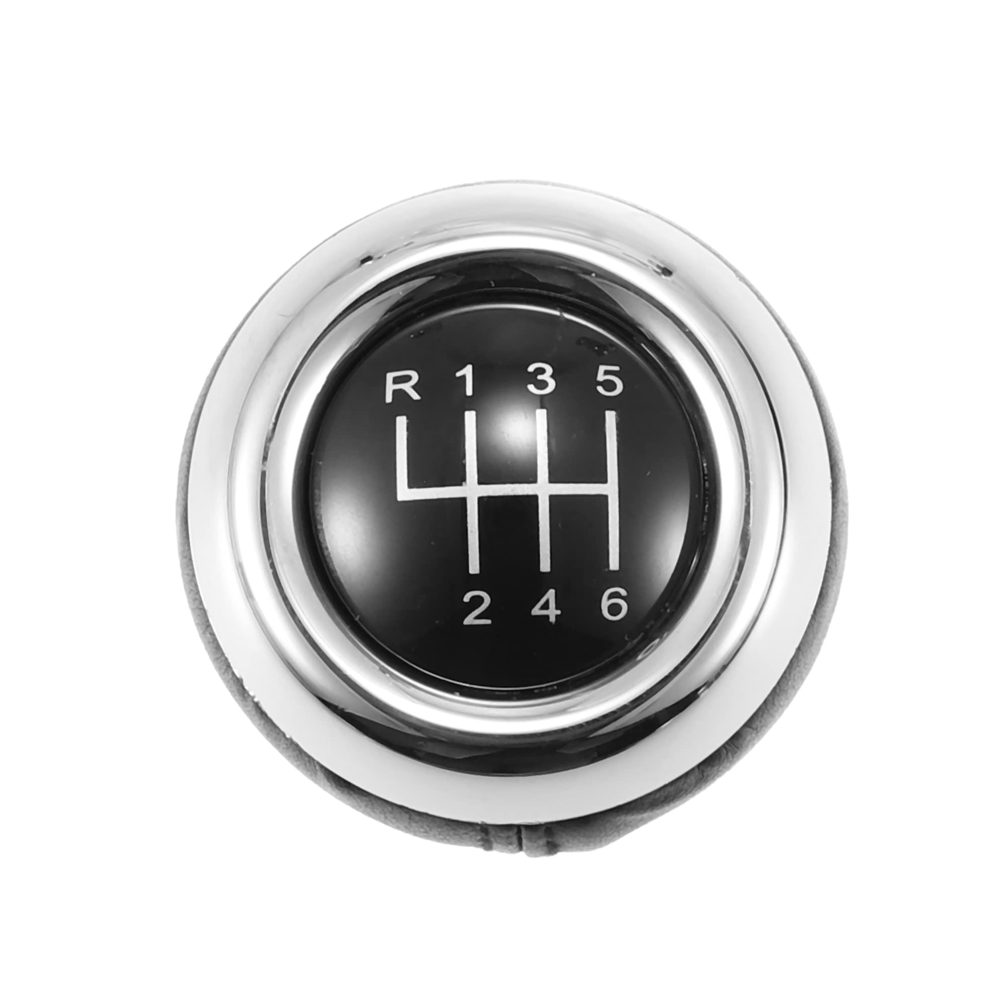 X AUTOHAUX Car Manual Gear Stick Shift Knob 6 Gear for Mini Cooper R55 R56 R57 R58 R59 R61 Car Shift Head Faux Leather