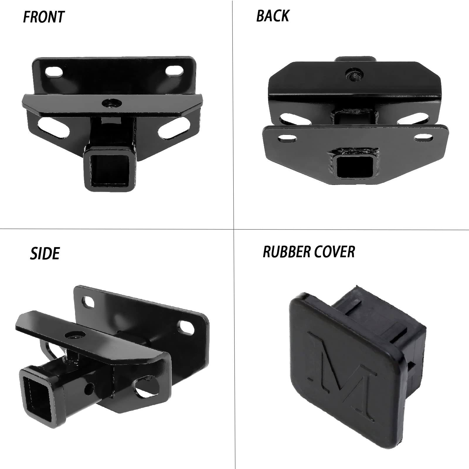 Aps Towing Trailer Hitch Receiver, 2 Inch Class 3 Trailer Hitch Compatible With Dodge Ram 1500 2500 3500 2003-2019, Towing Hitch