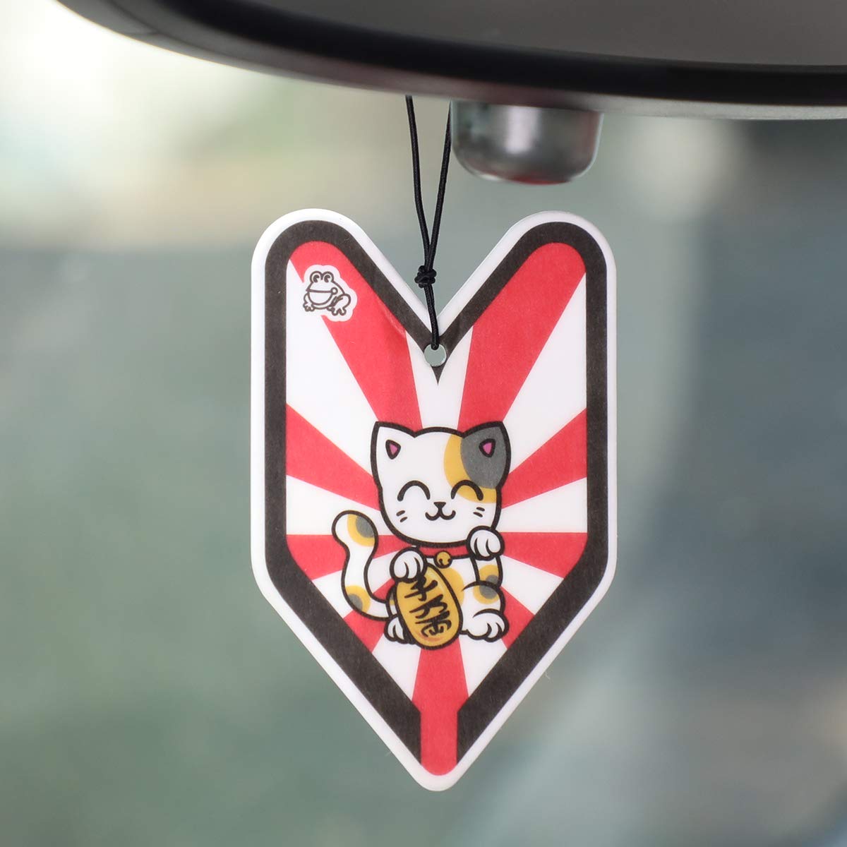 Treefrog Ylis66 Paper Young Leaf Wakaba Hanging Air Freshener For Home Office Car In-Door, Ice Squash Scent