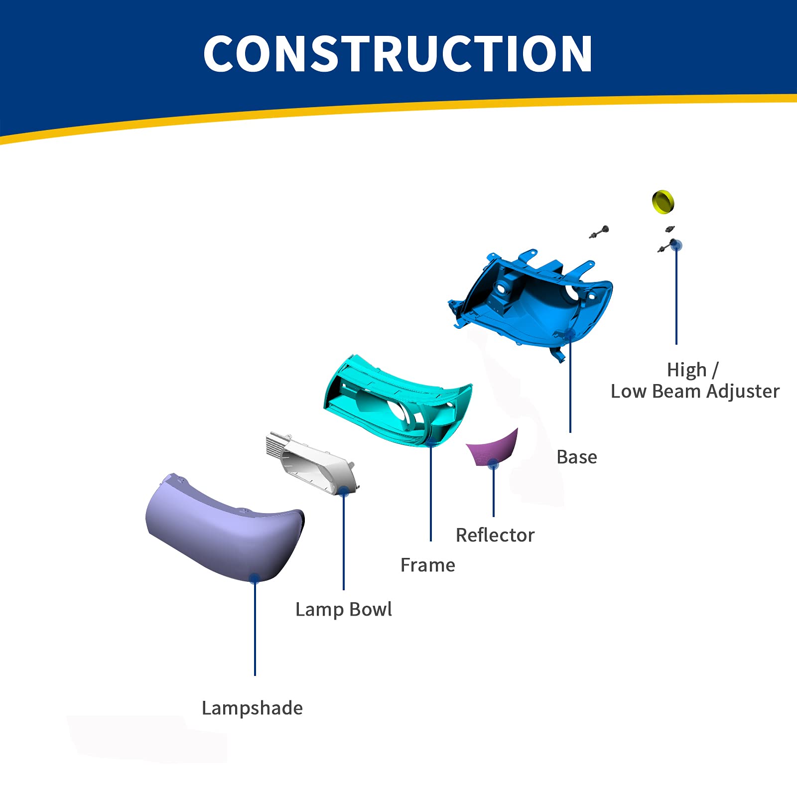 Autosaver88 Headlight Assembly Kit Compatible With 2003-2006 Chevy Avalanche / 2003-2007 Chevrolet Silverado 1500 2500 3500 1500