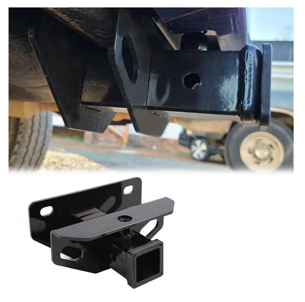 Class 3 Trailer Hitch & Cover Kit Compatible With 2003-2023 Dodge Ram 1500 2500 3500 2'' Rear Receiver Hitch Tow Towing Trailer