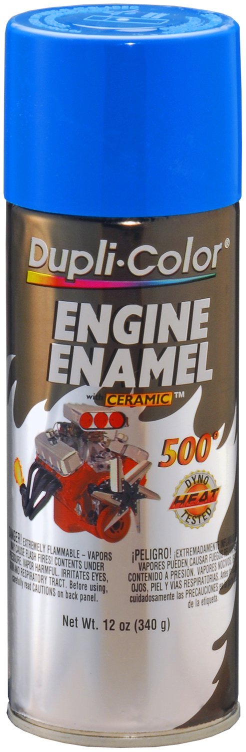 Dupli-Color De1601-6 Pk Engine Enamel Spray Paint With Ceramic - Ford Blue - 12 Oz Aerosol Can Pack Of 6