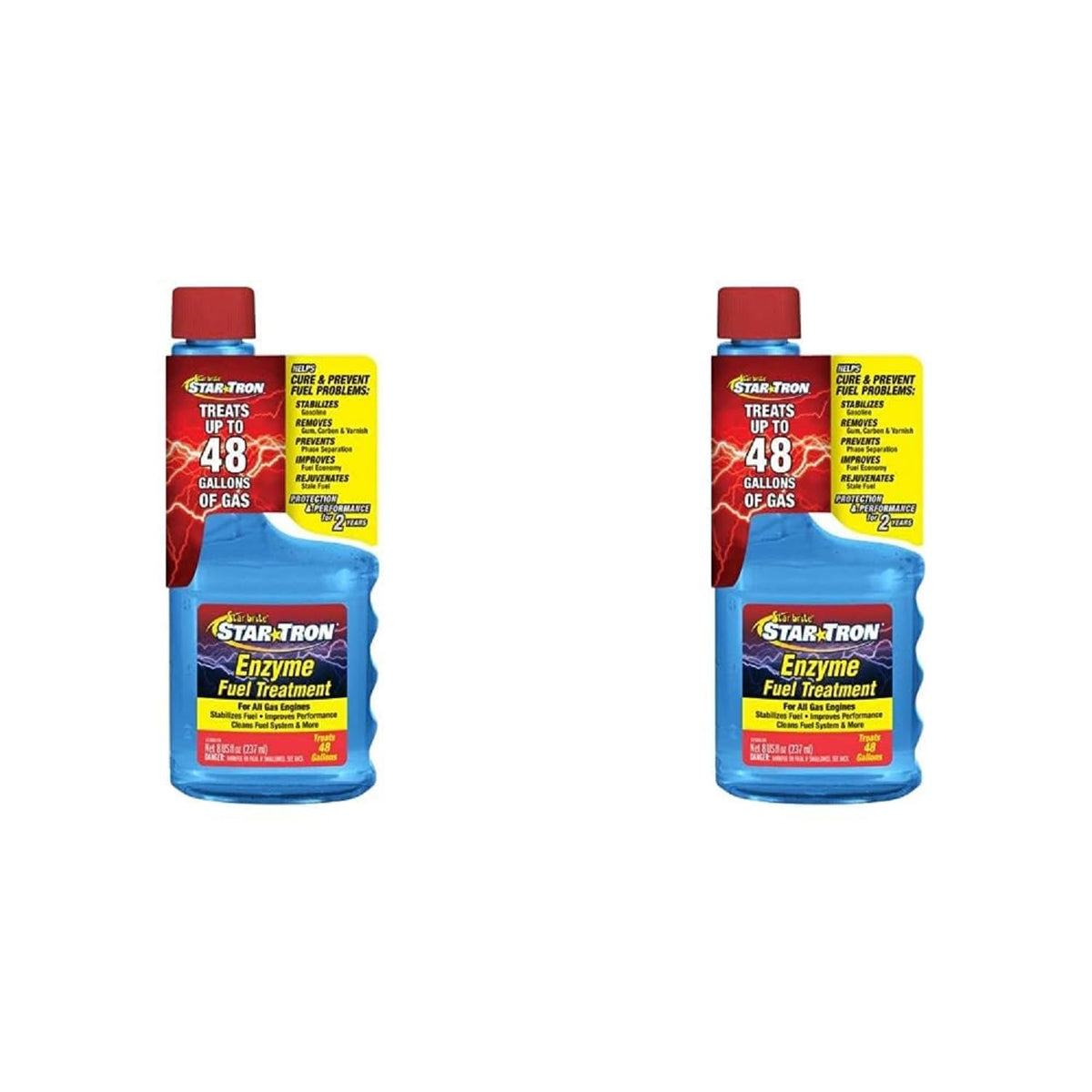 Star Brite Star Tron Enzyme Fuel Treatment Sef Gasoline Formula - 1 Oz. Treats 6 Gallons - 8 Oz (14308) Blue (Pack Of 2)