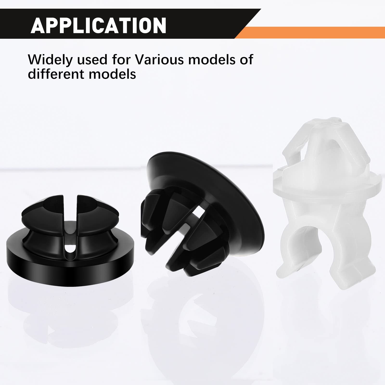 Hood Prop Rod Holder 30 Pieces Hood Clips Black White Hood Rod Clip Clip Rod Holder Car Hood Rod Holder Suction 91503-Ss0-003 For Most Car Automobile