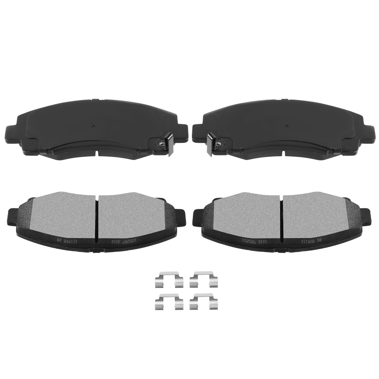 Automuto 4Pcs Front Semi-Metallic Disc Brake Pads Set D1102 For Acura Tl 2009-2014,For Honda Ridgeline 2006-2011