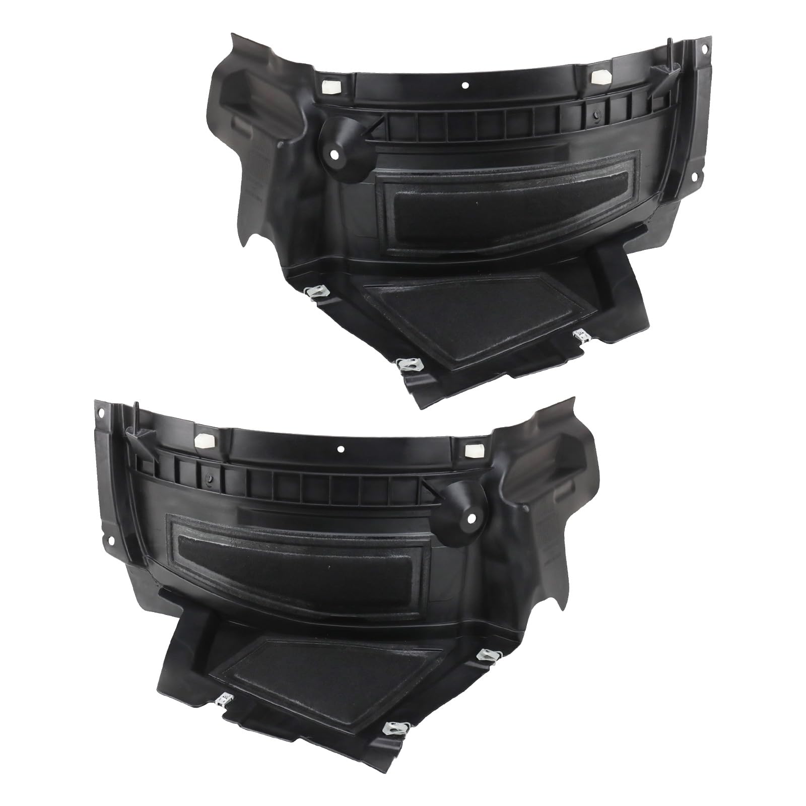 Trq Front Inner Fender Liner Set Compatible With 2012-2015 Audi A6 2013-2015 S6 Au1242100 Au1243100