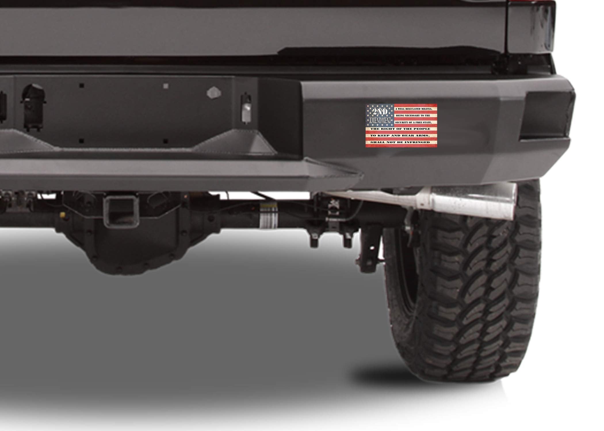 Rogue River Tactical Usa Flag Pro Gun 2Nd Sticker Bumper Car Decal Gift Patriotic American Worn United States Second Amendment 3