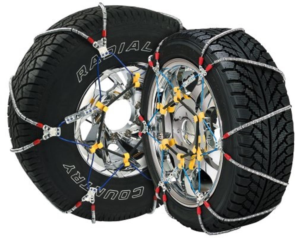 SCC SZ480 Super Z8 8mm Commercial and Light Truck Tire Traction Chain - Set of 2