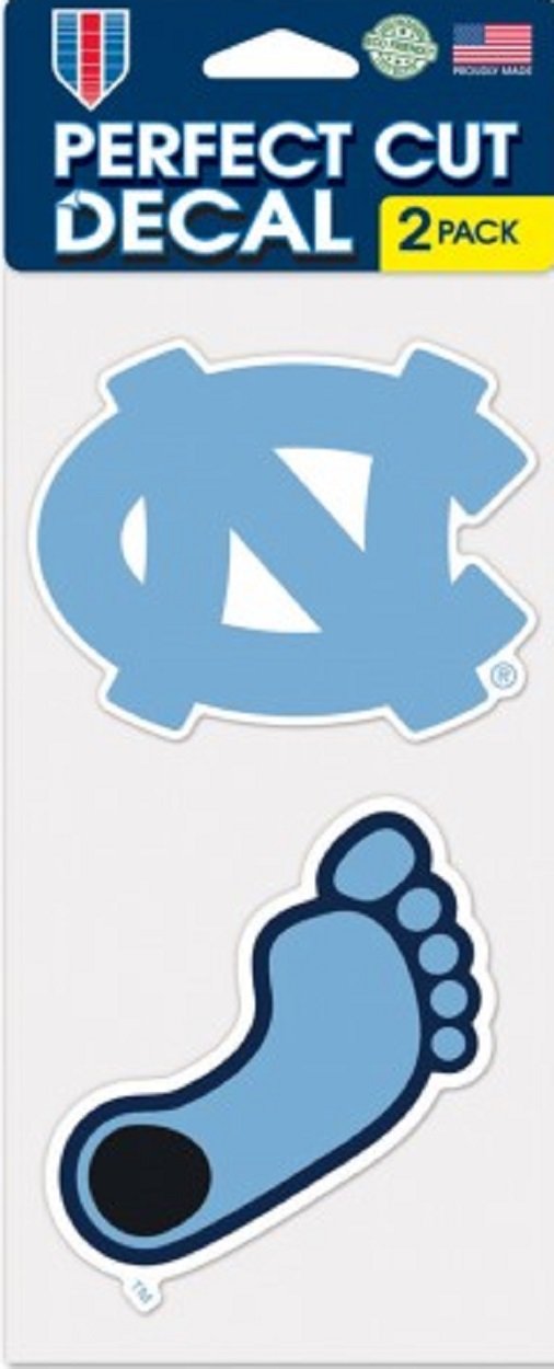 WinCraft North Carolina Tar Heels Set of 2 Die Cut Decals