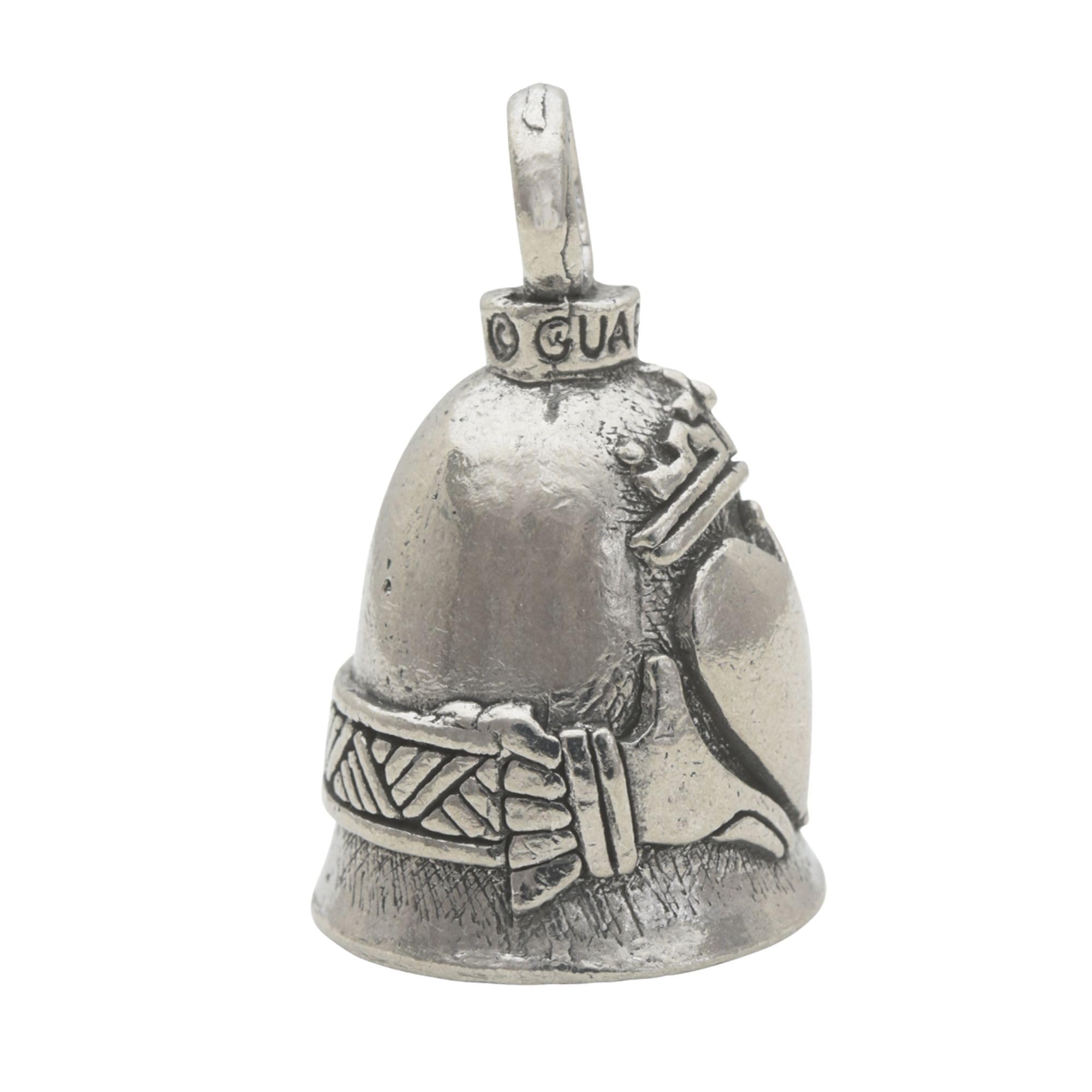 Guardian Bell Claddagh Good Luck Bell W/Keyring & Black Velvet Gift Bag | Motorcycle Bell | Lead-Free Pewter | Made In Usa