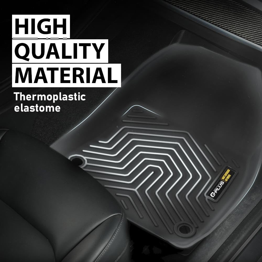 G-PLUS Floor Mats Compatible with Honda CRV 2023 2024(Include Hybird) TPE All Weather Full Cover Protection 3 Piece Black