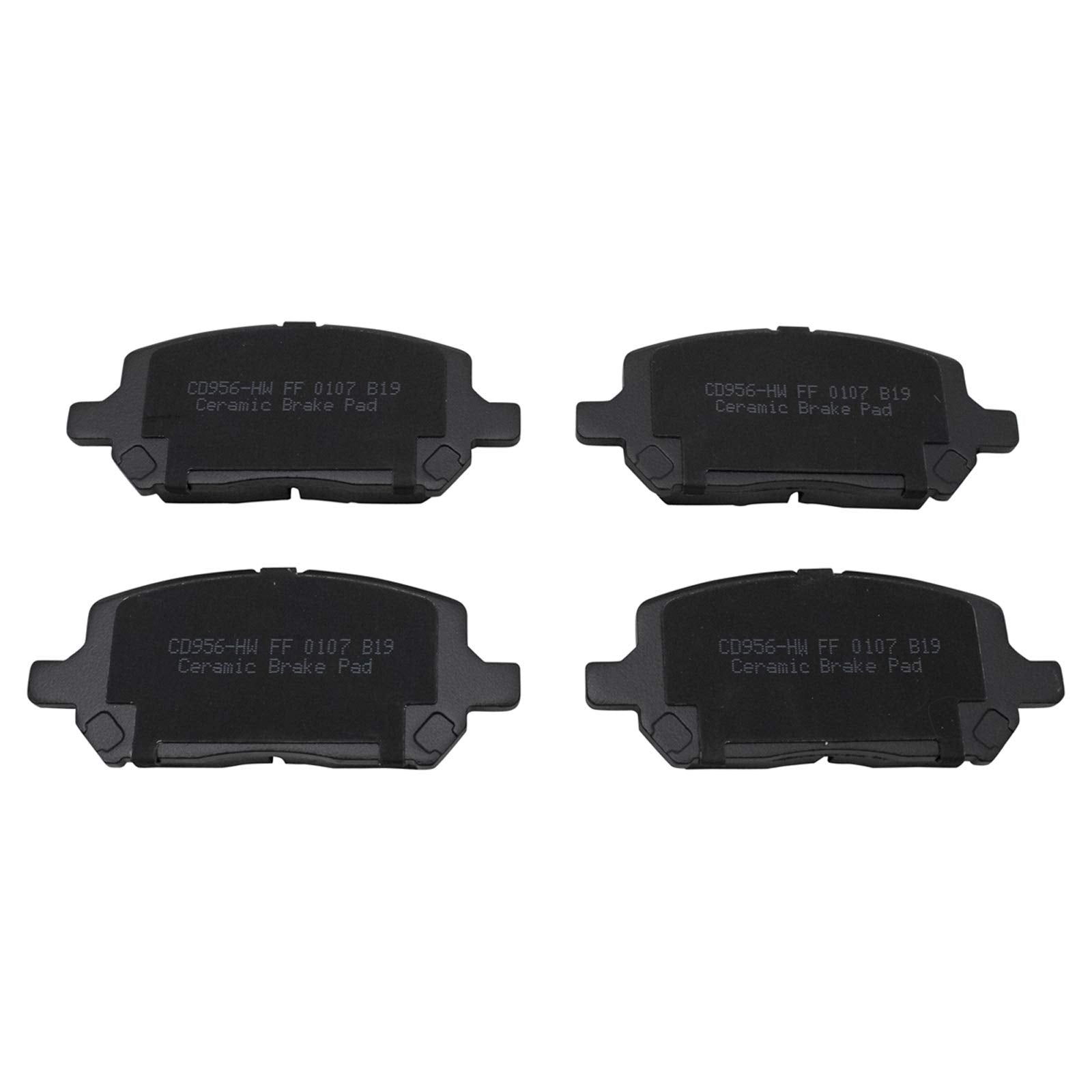 TRQ Front Brake Pads Ceramic Compatible with 2005-2010 Chevrolet Cobalt 2007-2009 Pontiac G5 2003-2007 Saturn Ion