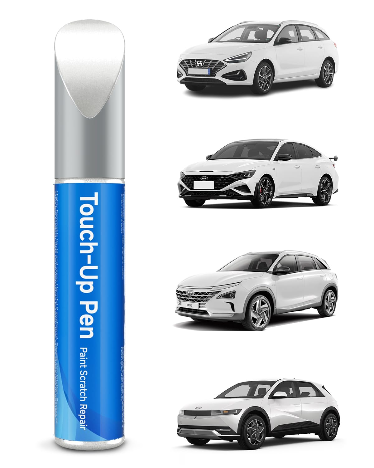 W6H Serenity White Pearl Touch Up Paint Compatible with Hyundai Exact Match Touch Up Paint Car Scratch Repair