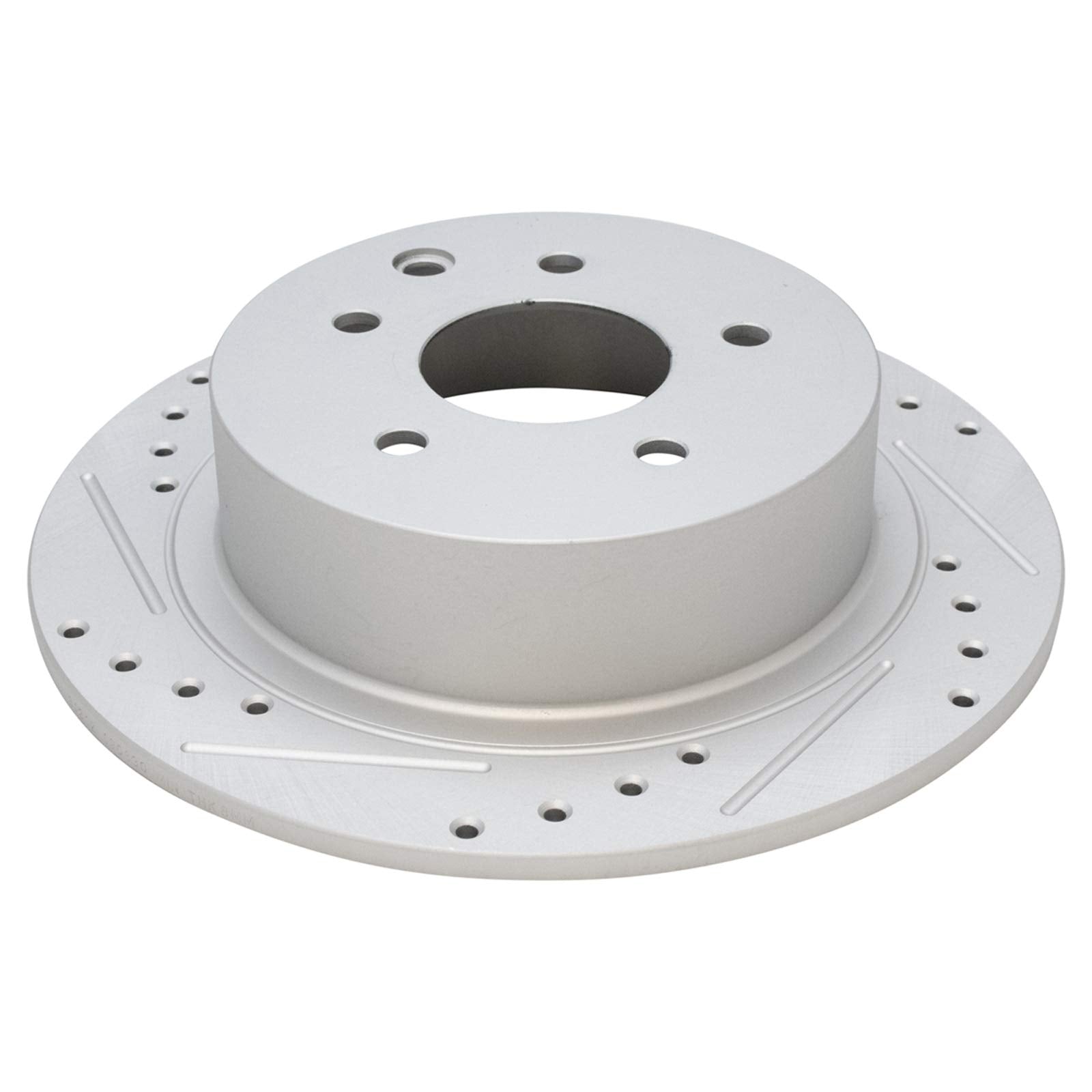 Trq Rear Performance Brake Rotors Set Solid Premium G-Coated Cross Drilled & Slotted Compatible With 2002-2022 Nissan Altima 201