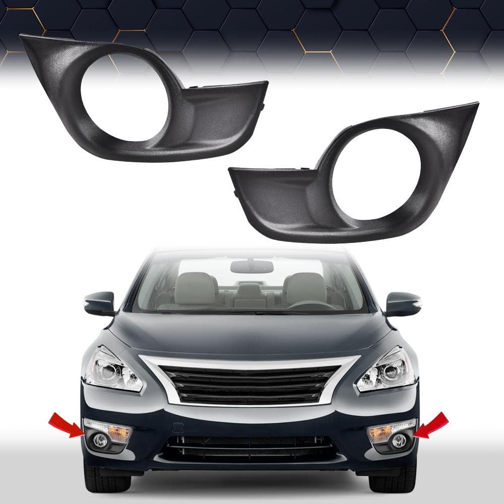 Pit66 Fog Light Trim,Compatible With 2013-2015 Nissan Altima 2 Pcs Driver And Passenger Side