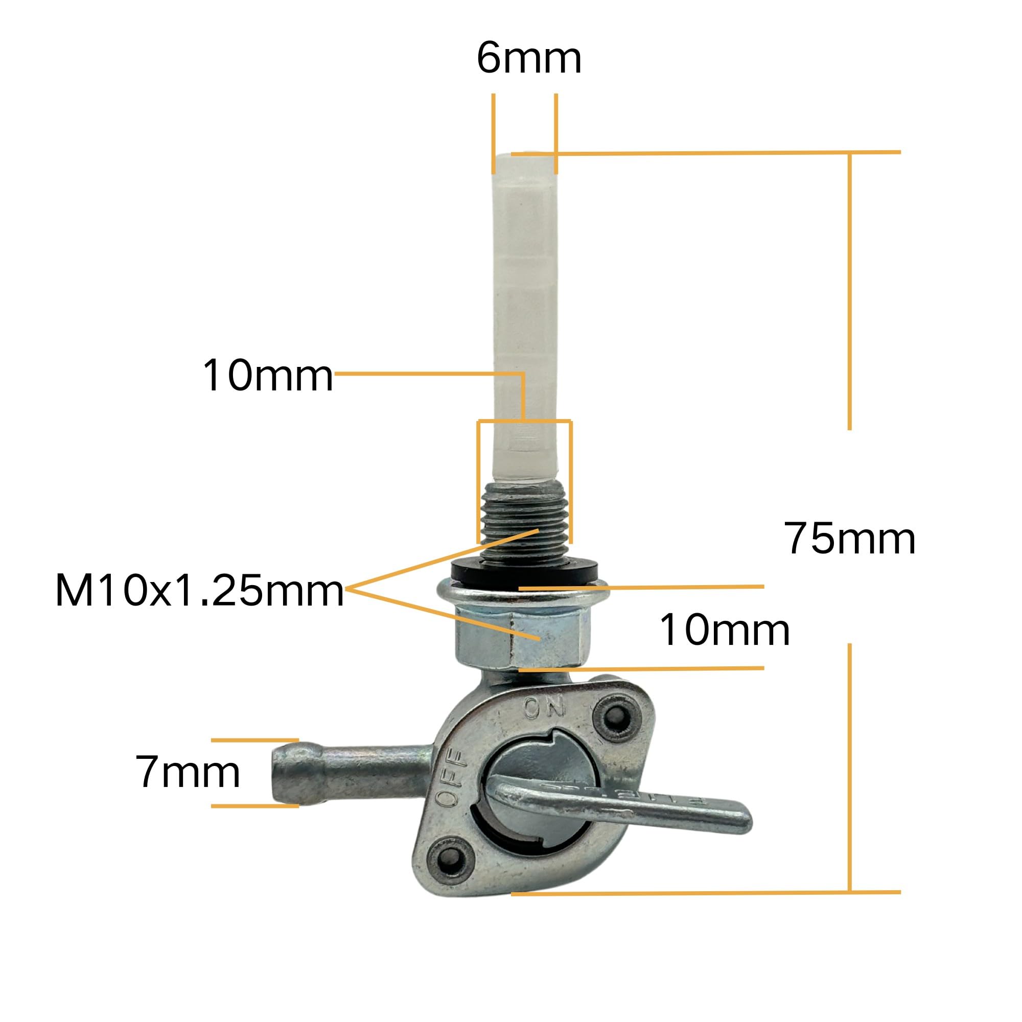 Ygq Fuel Tank Shut Off Valve Switch Gas Petcock For Generator Champion 50Cc 70Cc 110Cc 125Cc Dirt Bike Atv Chinese 28-1783-V M10