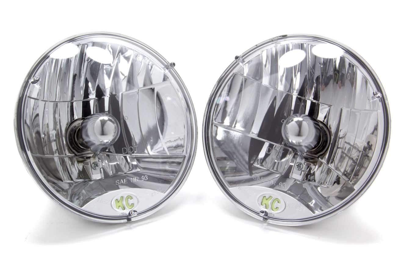 Kc Hilites 42301 7 Round 6055W H4 Dot Headlight - Set Of 2