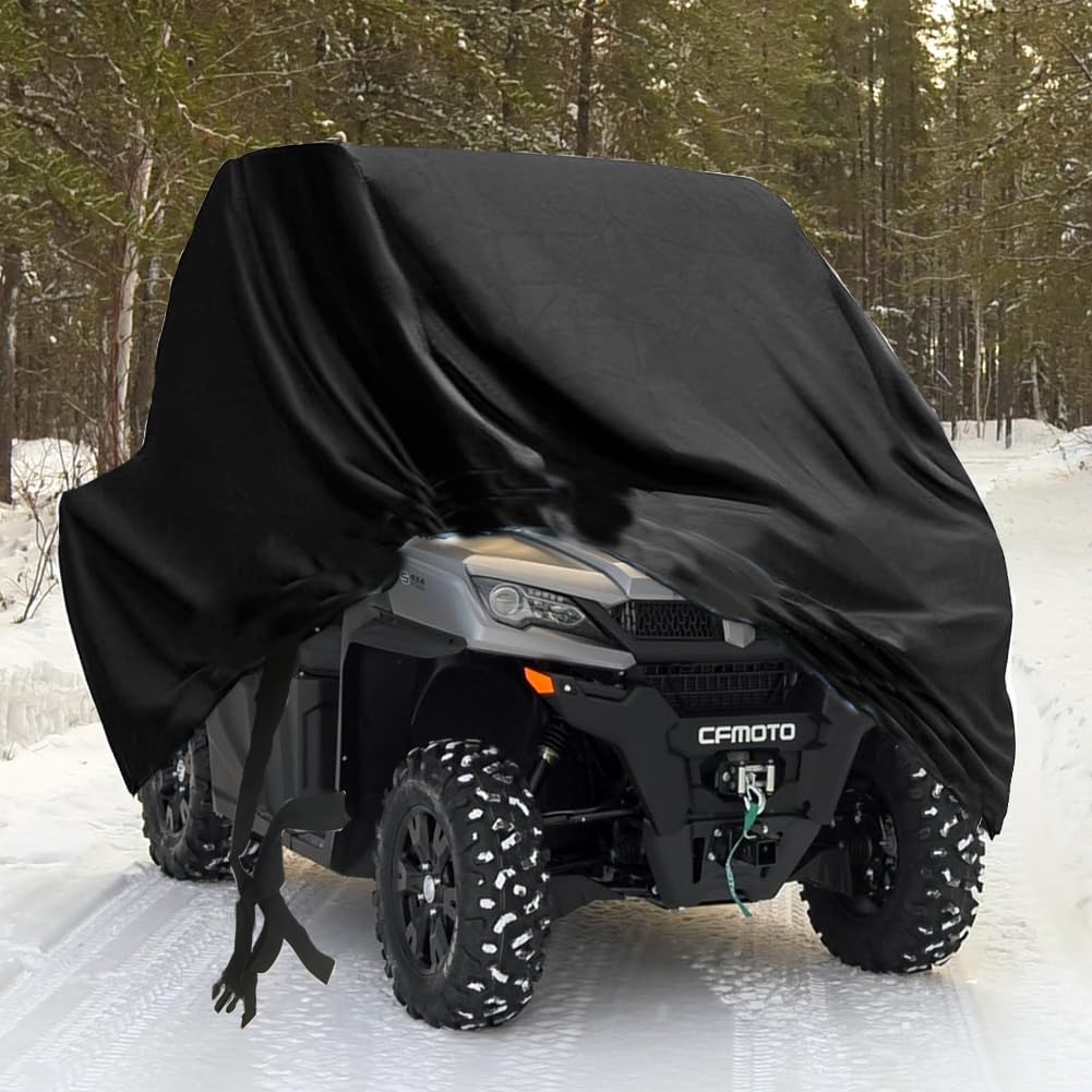 QYMOTO 2-3 Seater CFMOTO UTV Cover 420D Heavy Duty All Weather Storage Cover Fits for CFMOTO Cover Uforce Zforce 500 600 800 950