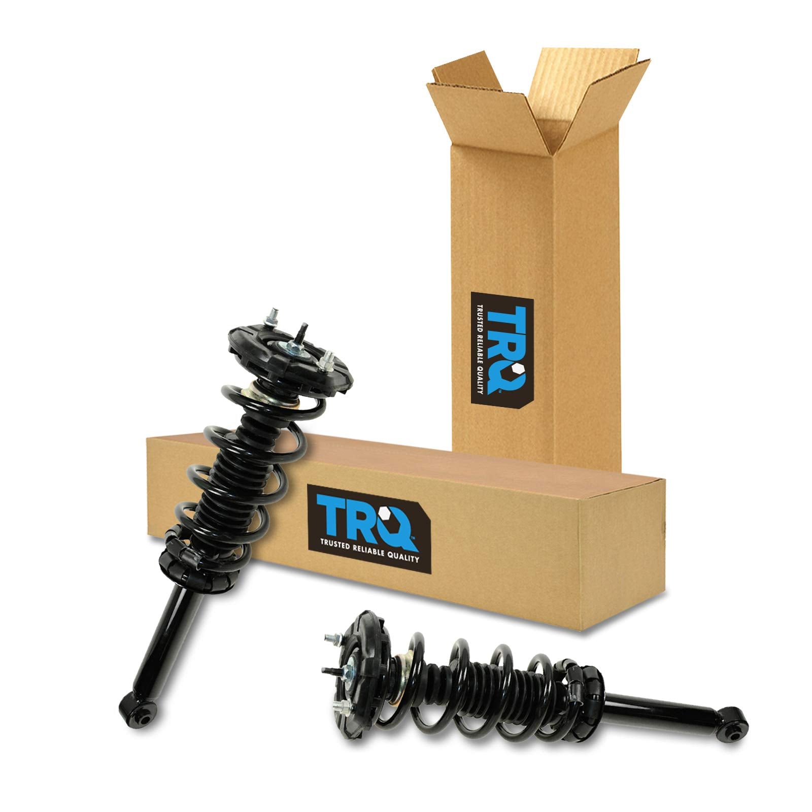 Trq Rear Strut & Coil Spring Assembly Set Driver & Passenger Sides Compatible With 00-01 Infiniti I30 02-04 I35 00-03 Nissan Max