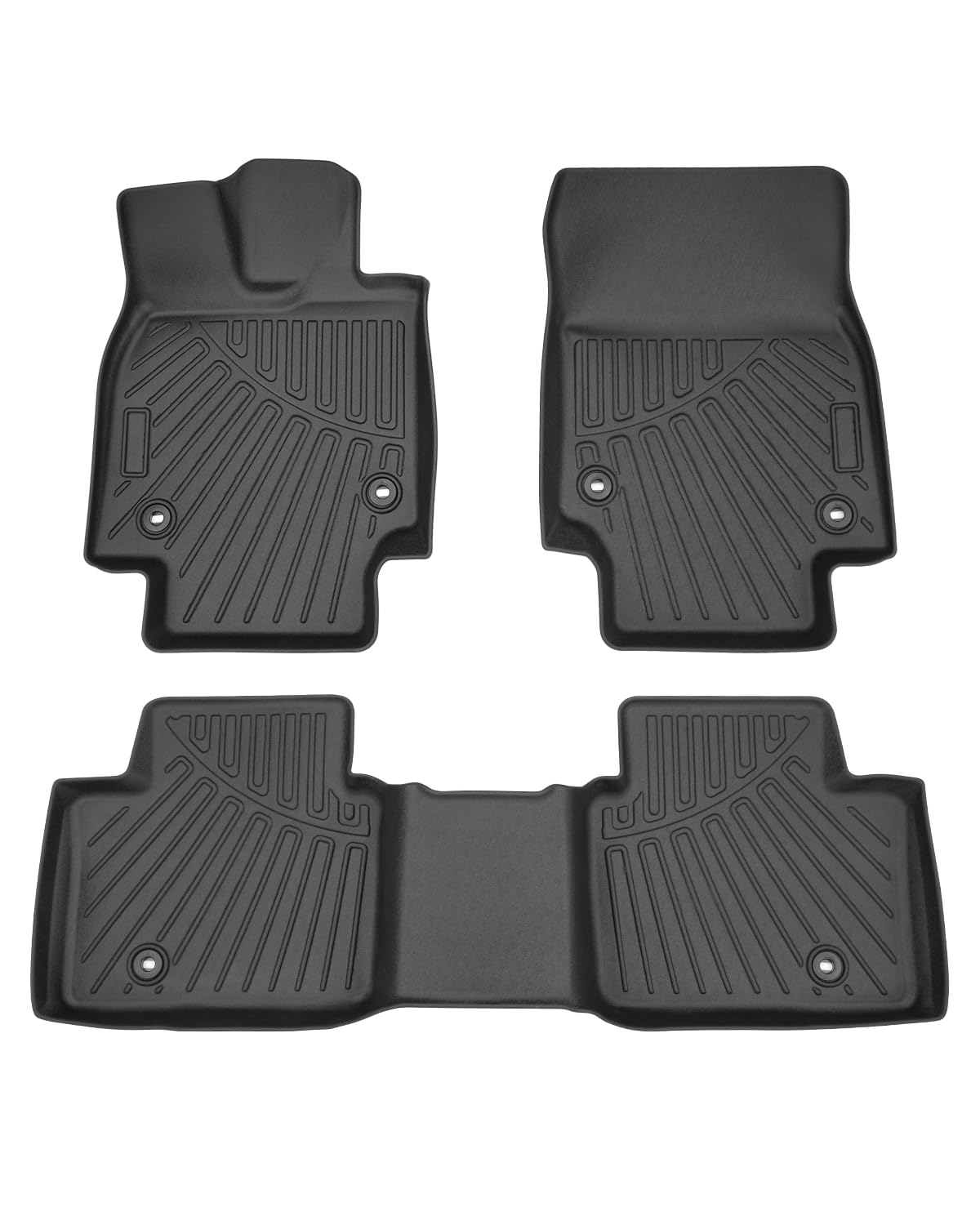 Powerty Floor Mats For 2023 2024 2025 Toyota Crown Accessories All Weather Floor Liner 3D Tpe 1St & 2Nd Row Floor Mat Heavy-Duty
