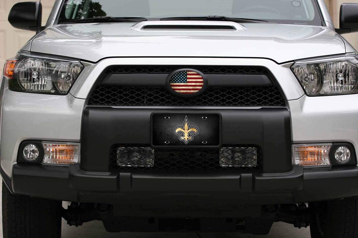 Boarlida American Football Saints License Plate Decorative Aluminum Car License Plate Covers For Women Girls Men Boys 12 X 6 Inc