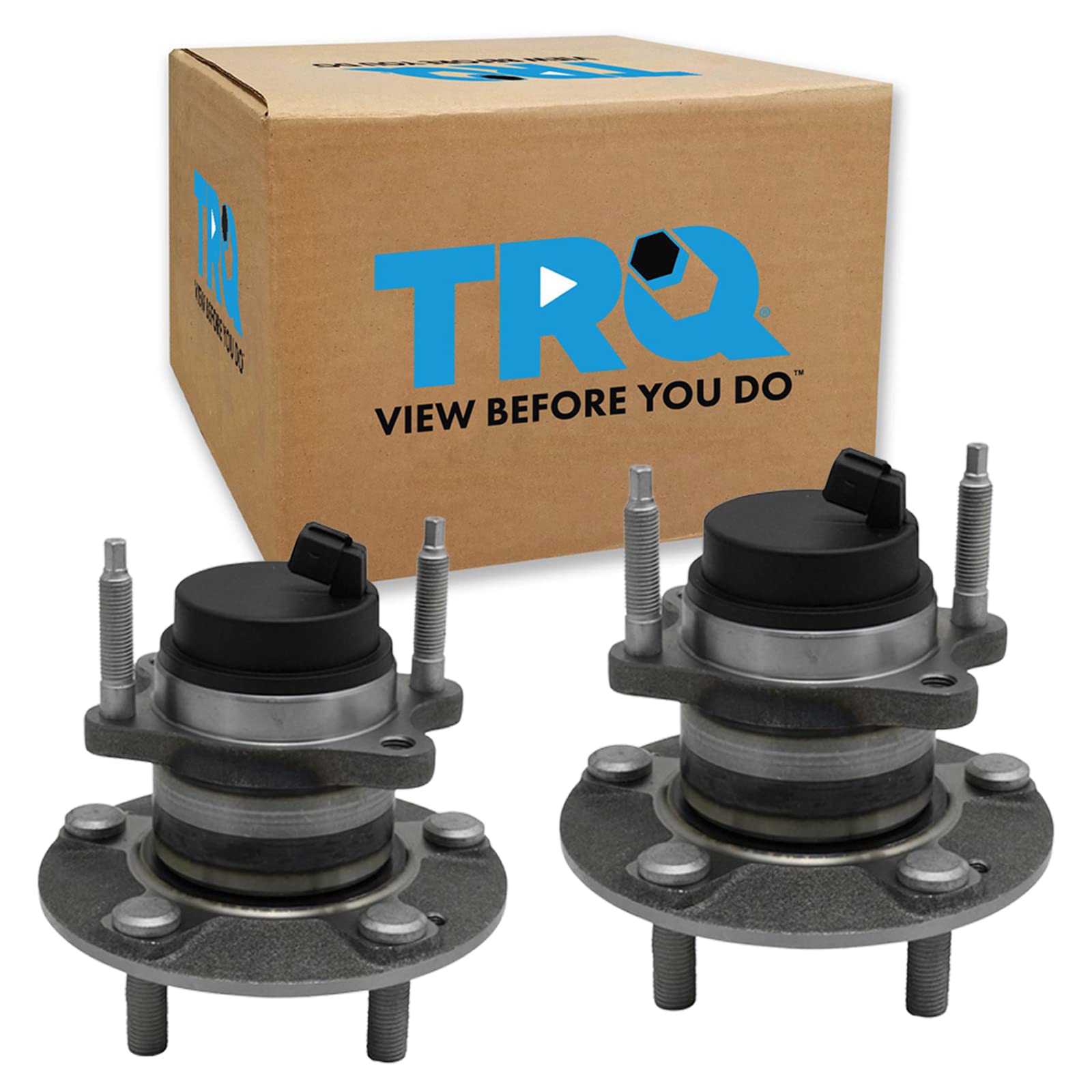 Trq Rear Wheel Hub Bearings Assembly Set Compatible With 2010-2013 Kia Forte Forte Koup