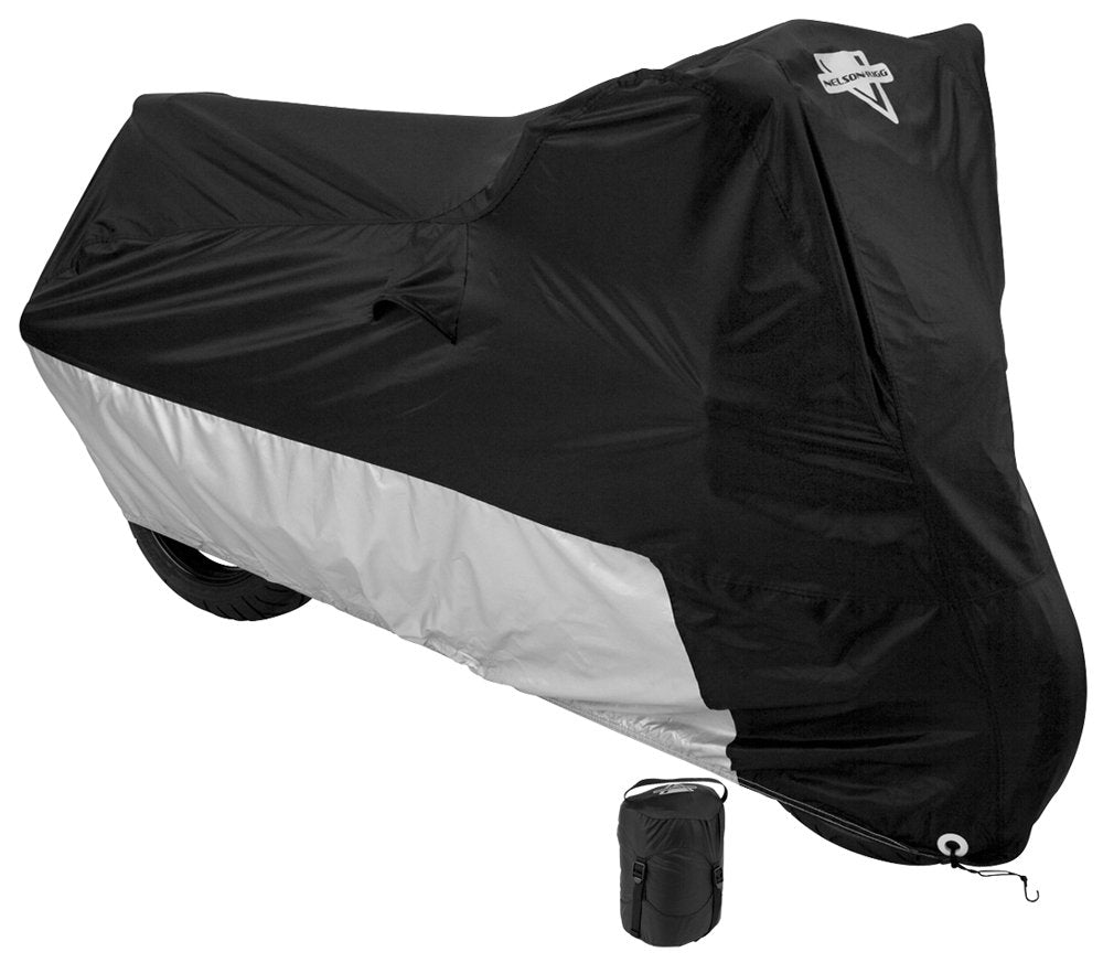 Nelson-Rigg Deluxe Motorcycle Cover, Weather Protection, UV, Air Vents, Heat Shield, Windshield Liner, Compression Bag, Grommets