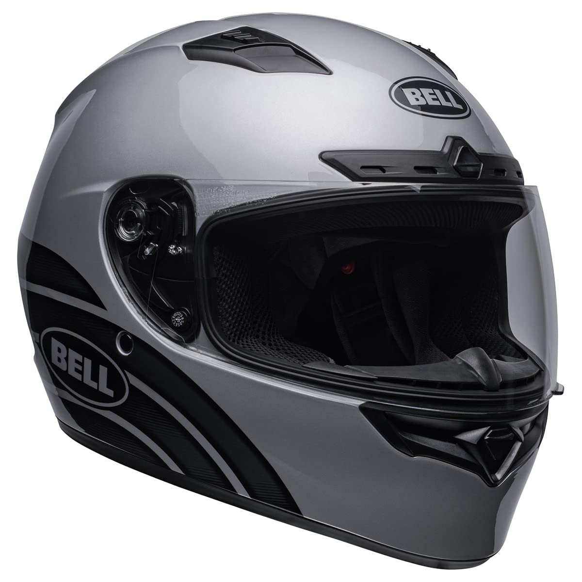 Bell Qualifier Dlx Mips Street Helmet (Ace 4 Gloss Gray/Charcoal - X-Large)