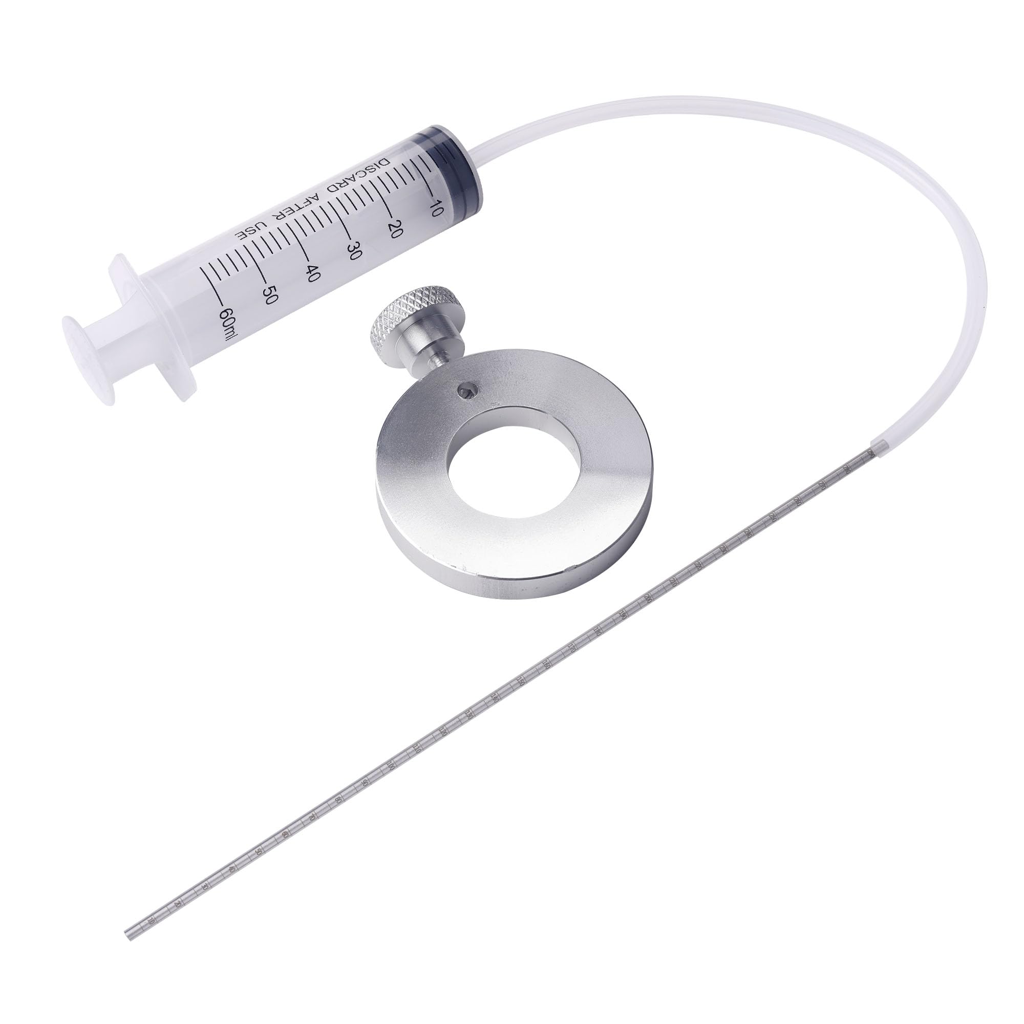 Motorcycle Fork Oil Level Tool, Fork Oil Level Gauge Fork Oil Tool Kit Fork Oil Tool Gauge Suspension Level Tuning Syringe Shock Adjuster With Adjustable Ring