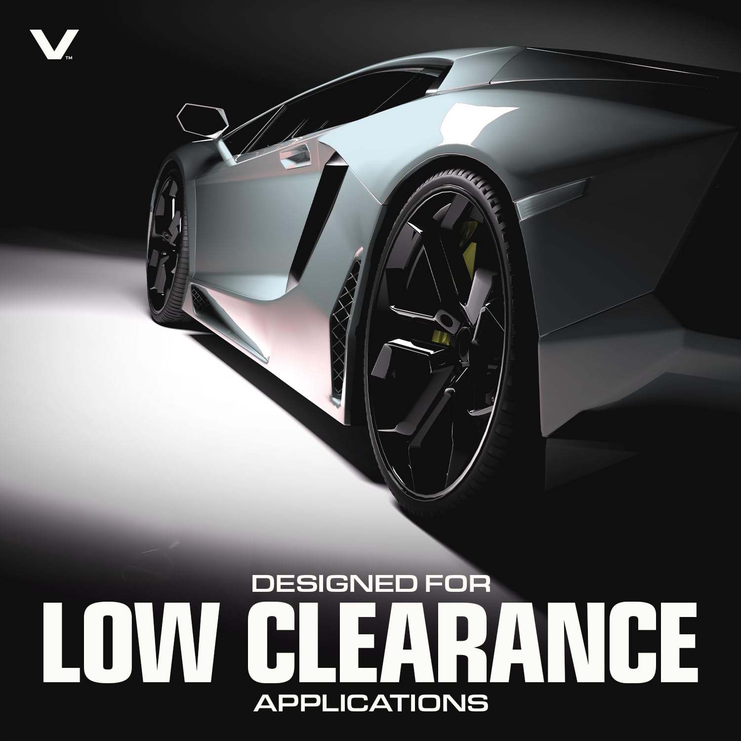 Vulcan Exotic Car Rim Tie Down Set - 2 Inch X 144 Inch - 4 Straps - Silver Series - 3,300 Pound Safe Working Load