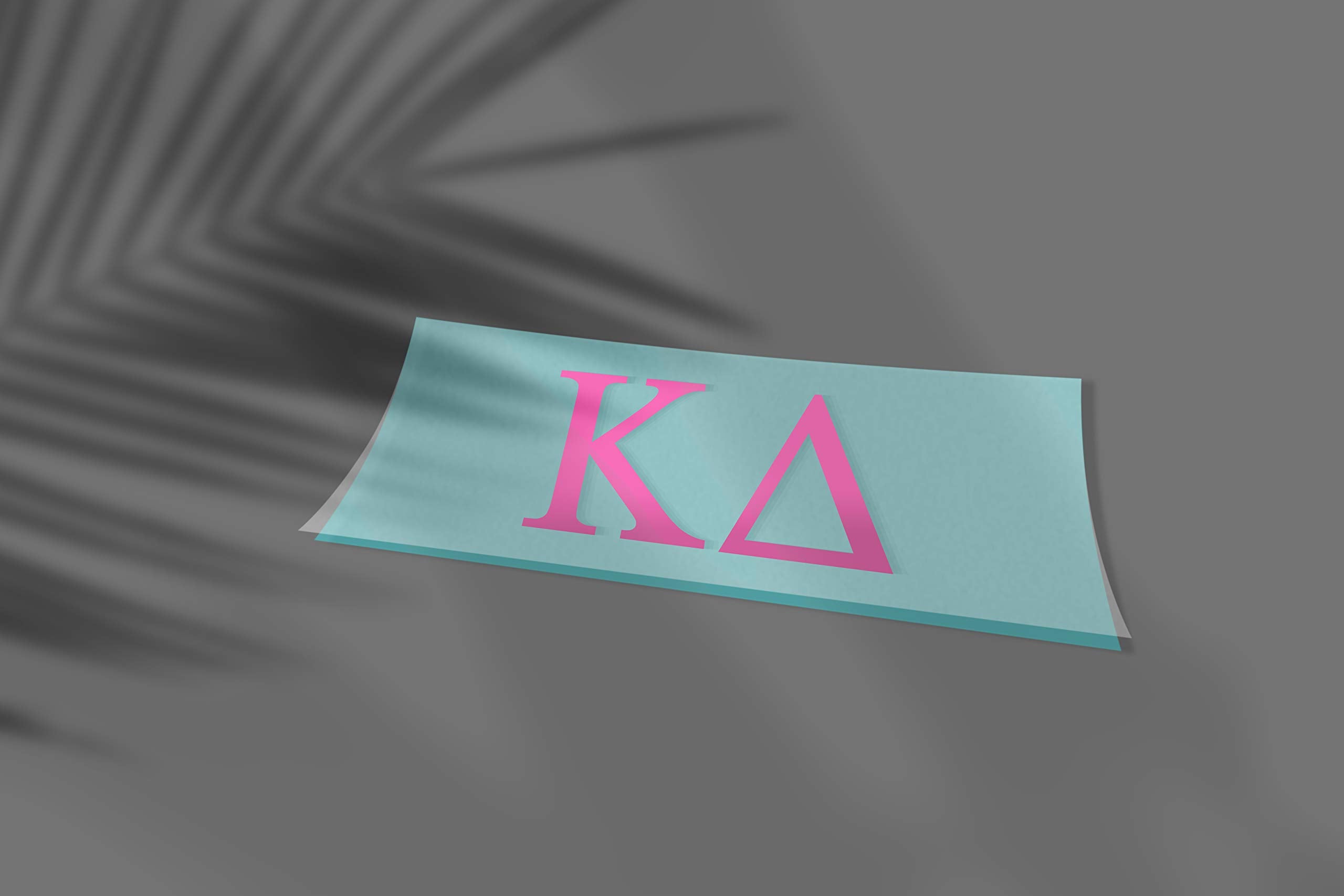 Pro-Graphx Kappa Delta Greek Sorority Sticker Decal, 2.5 Inches Tall, Pink