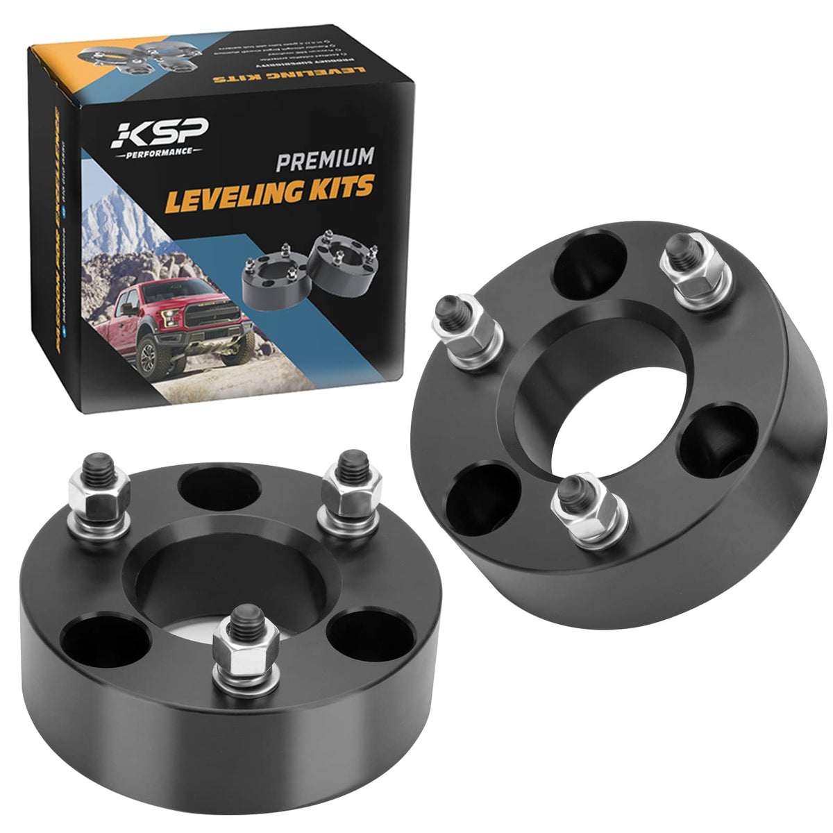 KSP 2.5'' Leveling Kit for Ram 1500 - 2.5 Inch Front Lift, Aluminum CNC Strut Spacers
