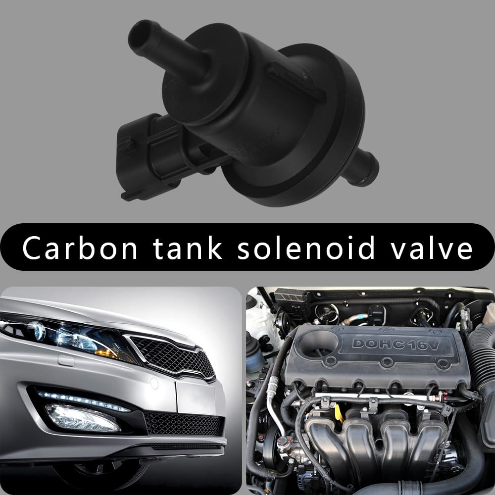 Vapor Canister Emission Purge Valve Solenoid Fit For Hyundai Accent Elantra Genesis Equus Kia Rio Rio5 Soul, Replaces 2891026900