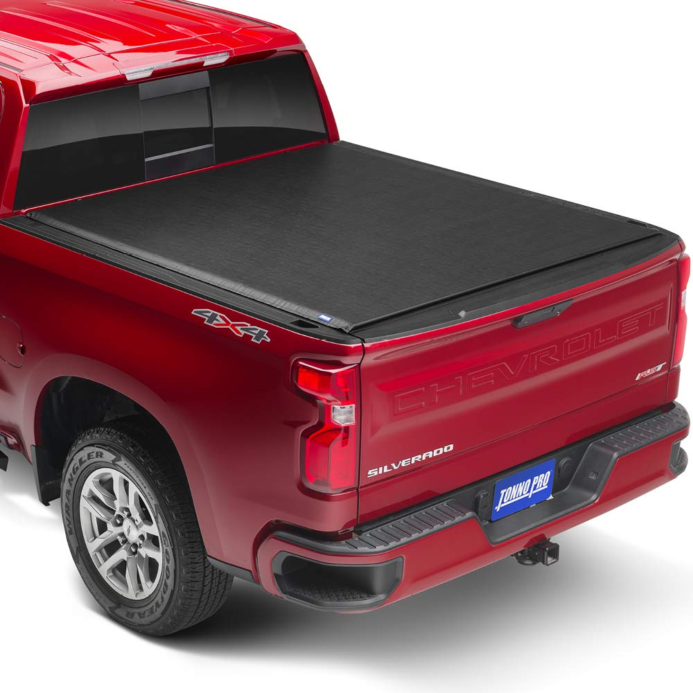 Tonno Pro Lo Roll, Soft Roll-Up Truck Bed Tonneau Cover | Lr-1005 | Fits 1988 - 1999 Chevy/Gmc Silverado/Sierra 1500 Classic 6' 6' Bed (78'), Black