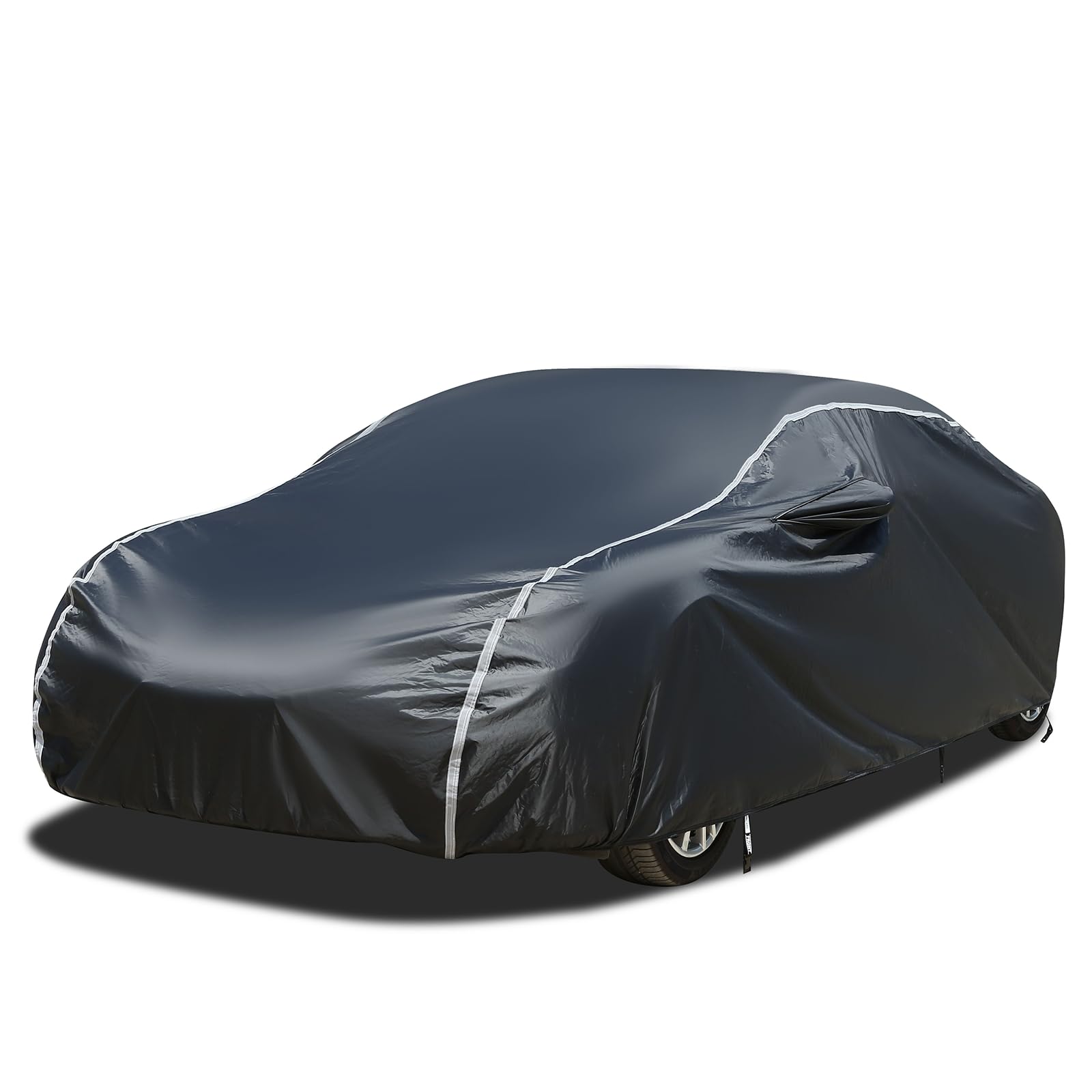 Coverado 6 Layers All Weather Car Cover - Soft Cotton Lined, Heavy Duty, Rain, Snow, Uv & Hail Protection - Universal Fit For Sp